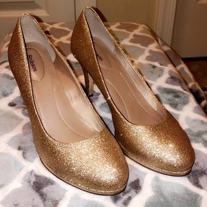 Style and Co. GOLD GLITTER HEELS